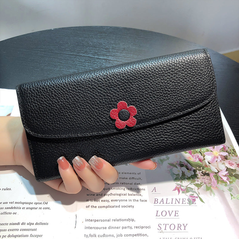 Women's Comfortable Long Genuine Leather Fashion Ladies Wallets