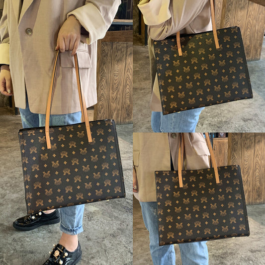 Women's Light Luxury Plaid Portable Contrast Color Letter Handbags