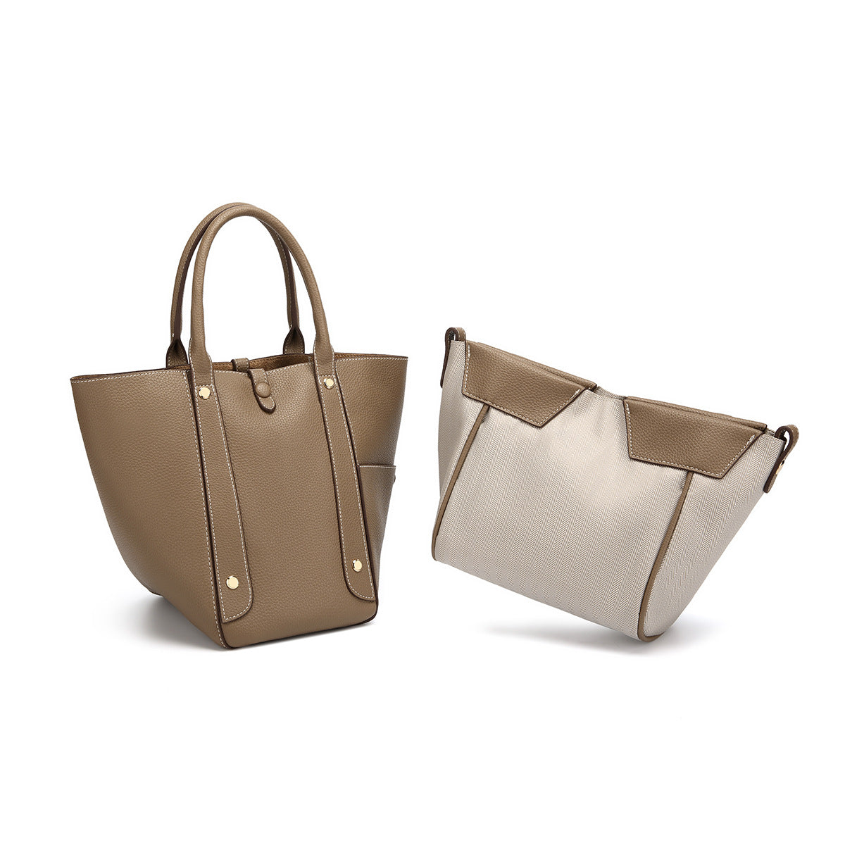 Women's Layer Cowhide High-grade Vegetable Basket Portable Genuine Handbags