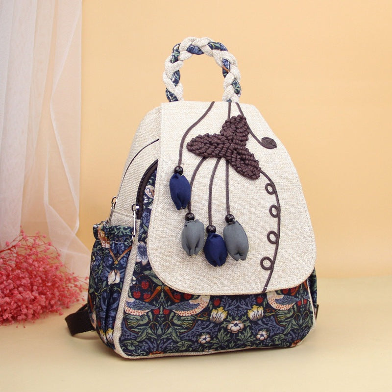 Comfortable Style Hand-woven Artistic Three-dimensional Ancient Backpacks