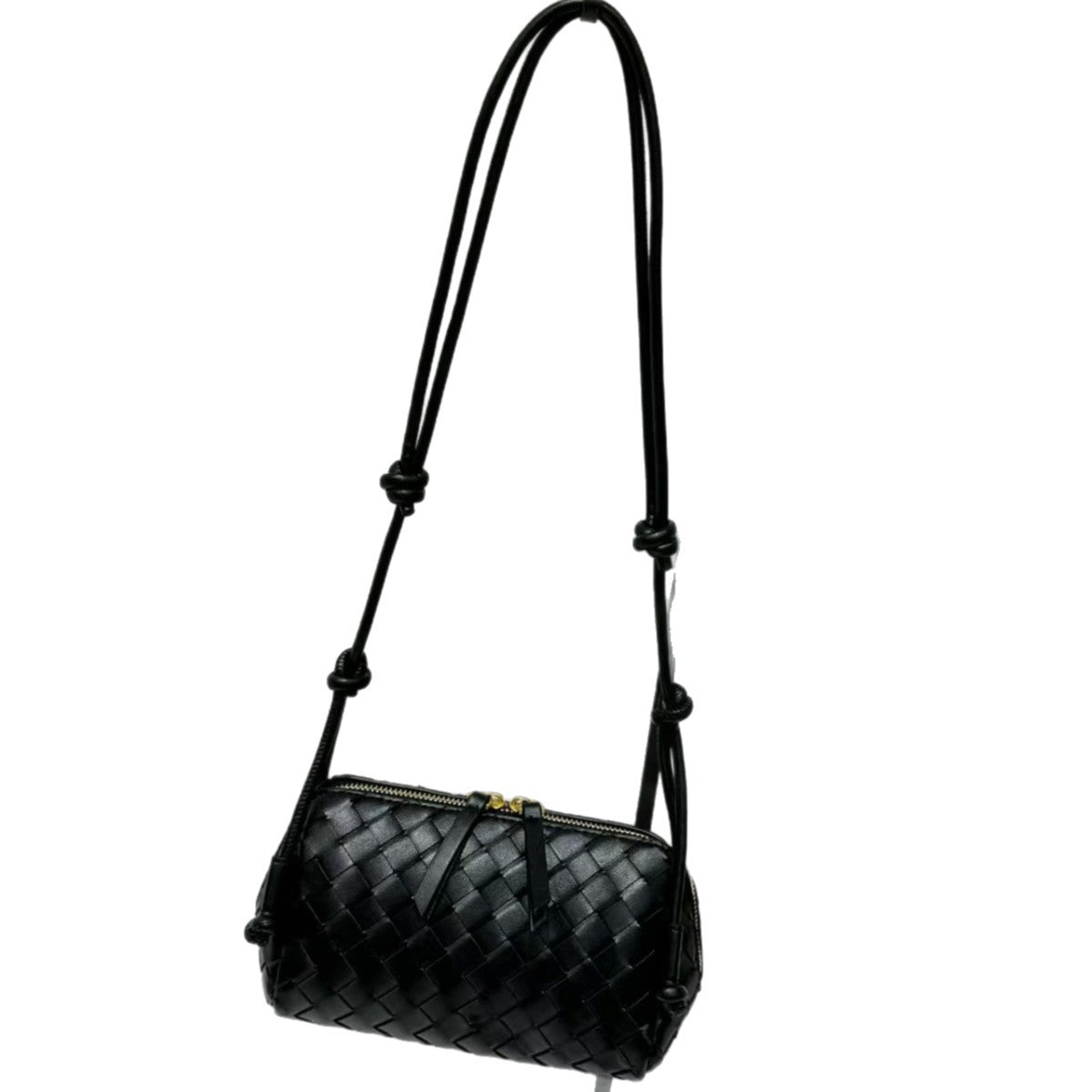 Women's Handmade Cowhide Woven Underarm Fashion Bags