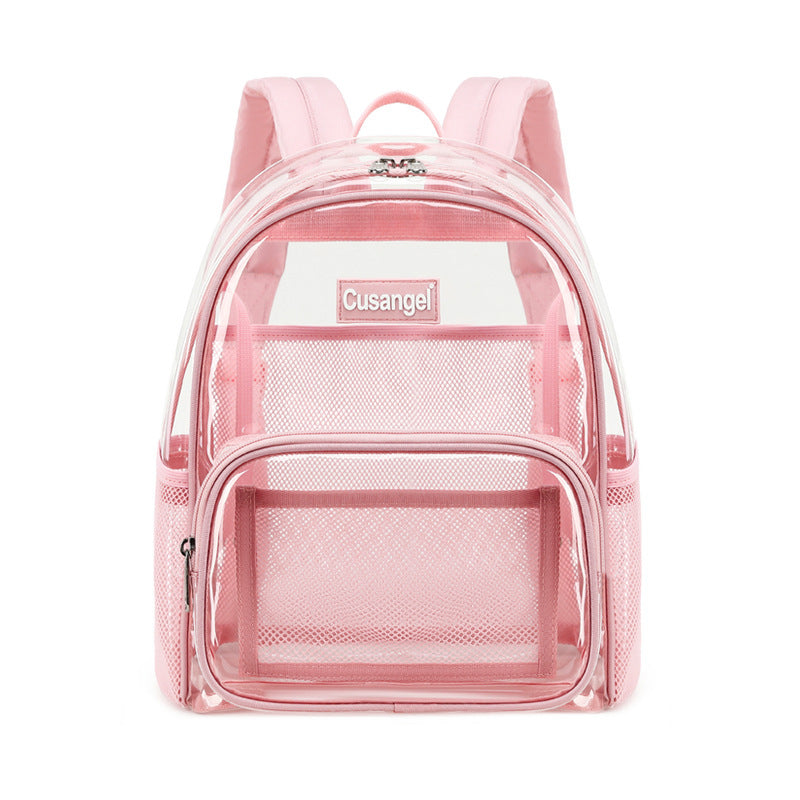Women's Large Capacity Transparent Fashion Jelly Waterproof Backpacks