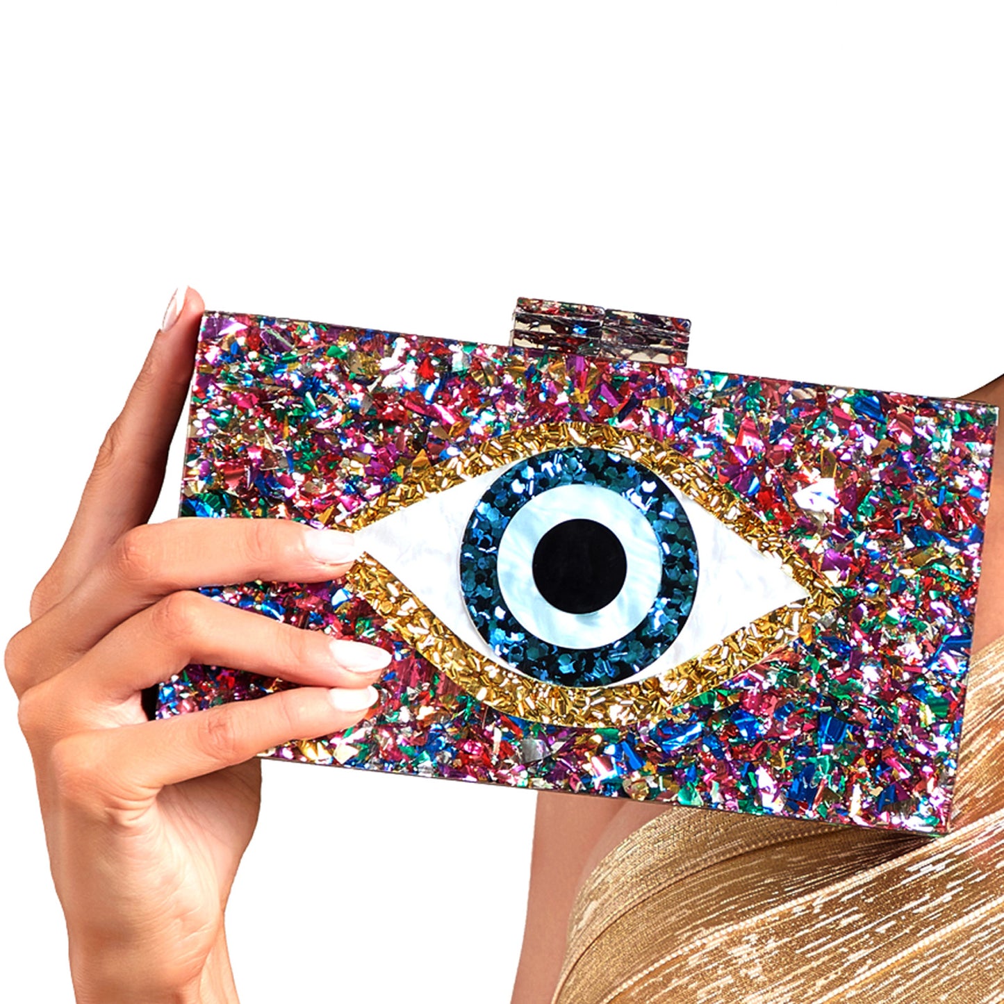 Acrylic Wedding Dinner Clutch Chain Eye Evening Bags