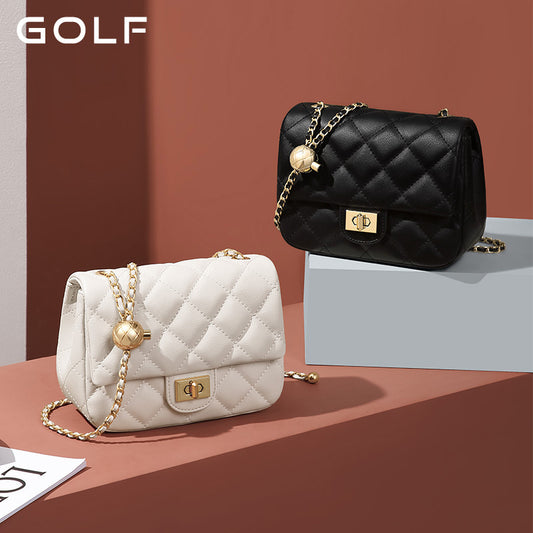 Women's Golf Classic Style Rhombus Chain Fashion Crossbody Bags