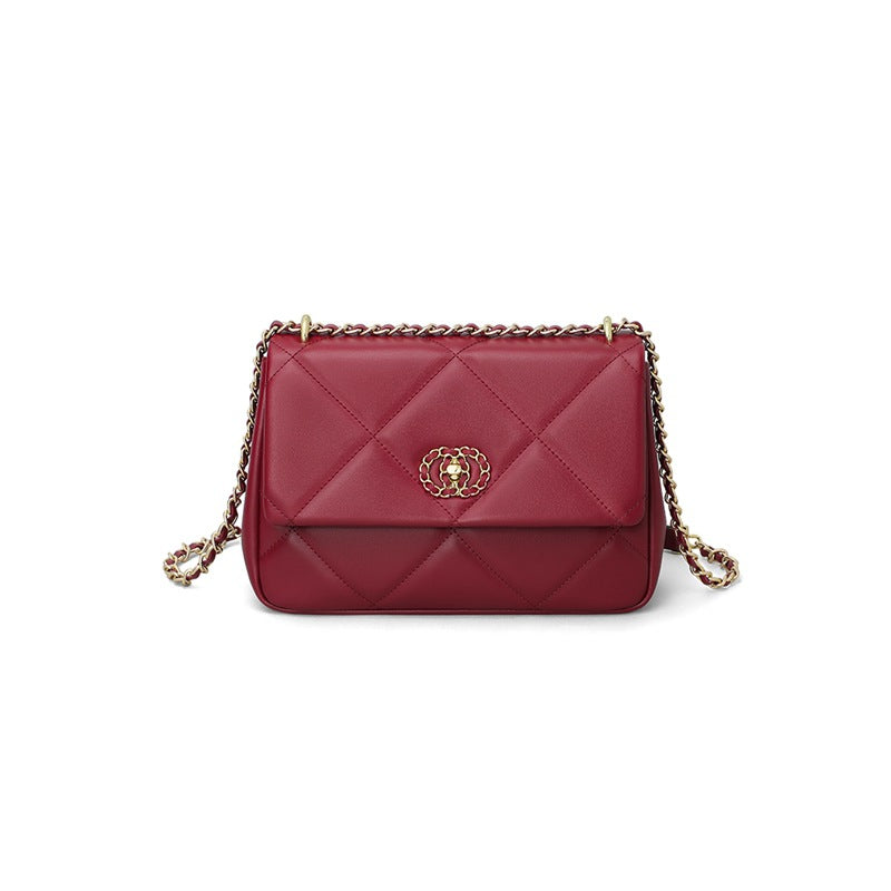 Women's Genuine Leather Chain Large Capacity High Crossbody Bags