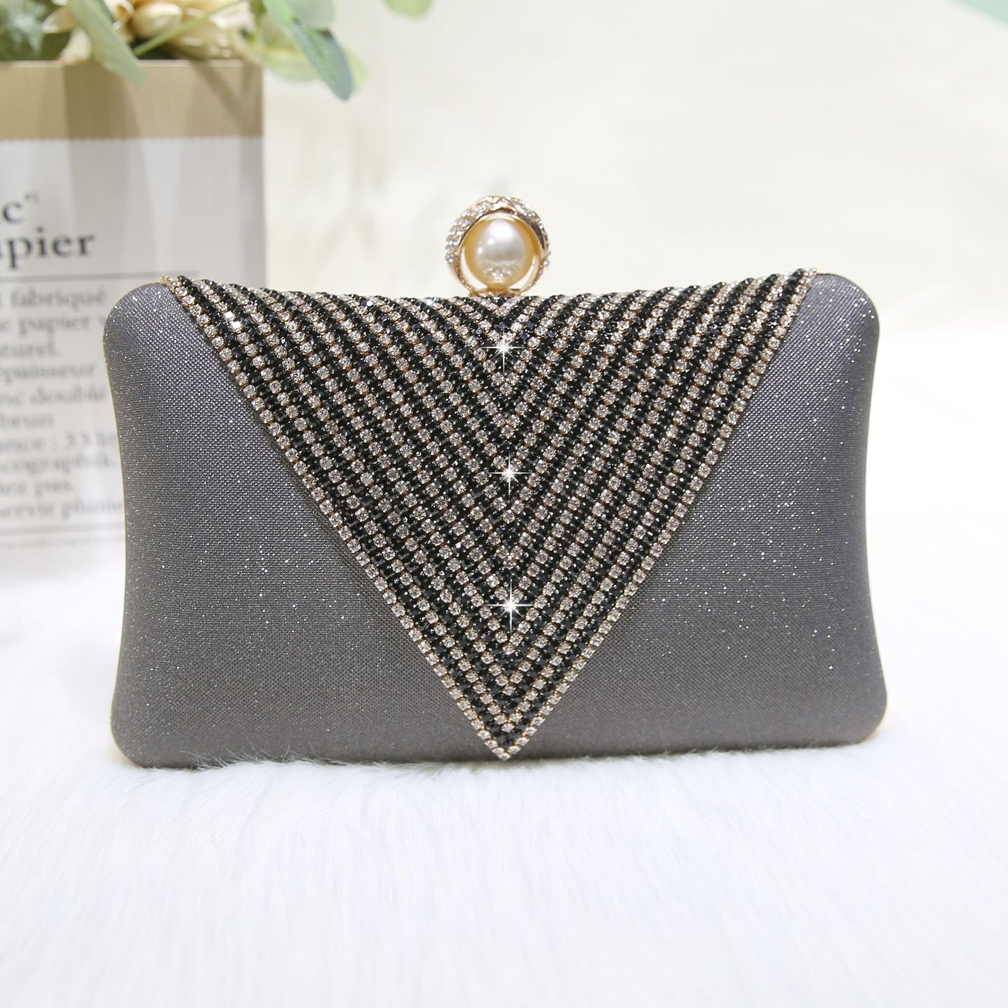 Elegant Social Dinner Rhinestone Clutch Fashion Evening Bags