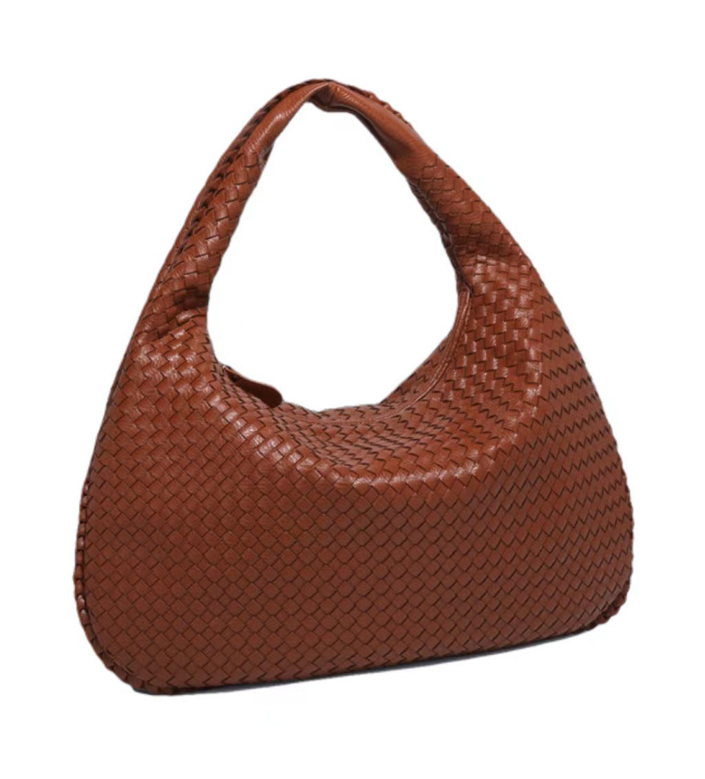 Women's Crescent Hand-woven Portable Dumpling Fashion Style Bags