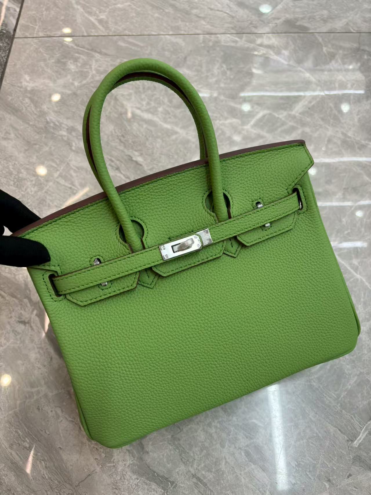 Women's Milkshake White Lychee Pattern First Layer Bags