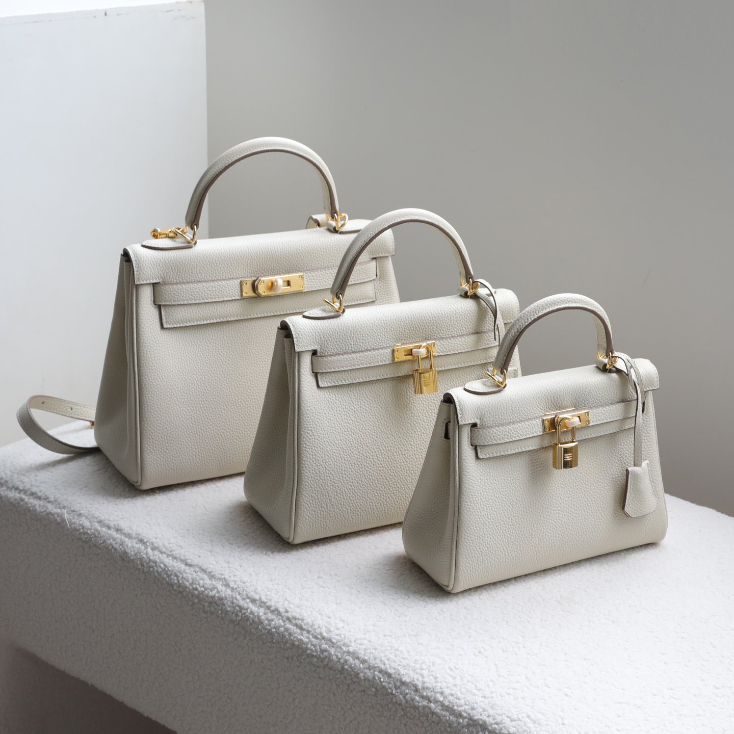 Women's Layer Cowhide Inner Seam Kelly Portable Bags