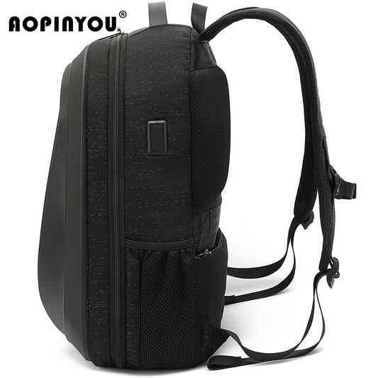 Men's Large Capacity Three-dimensional Hard Shell Waterproof Backpacks
