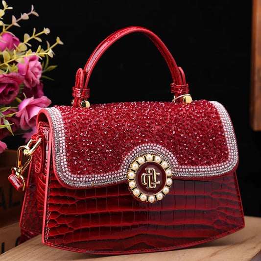Snake Pattern Elegant Lady Mom Light Luxury Handbags