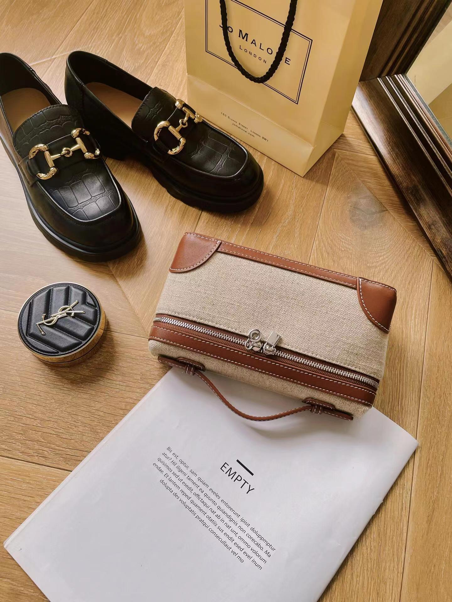 Women's Lunch Box Canvas Color Matching Popular Crossbody Bags