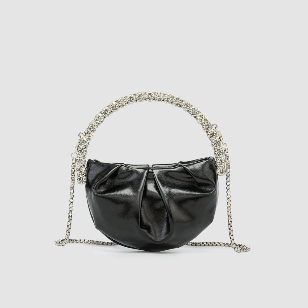 Round Diamond Mini Chain Dinner Party Shoulder Bags