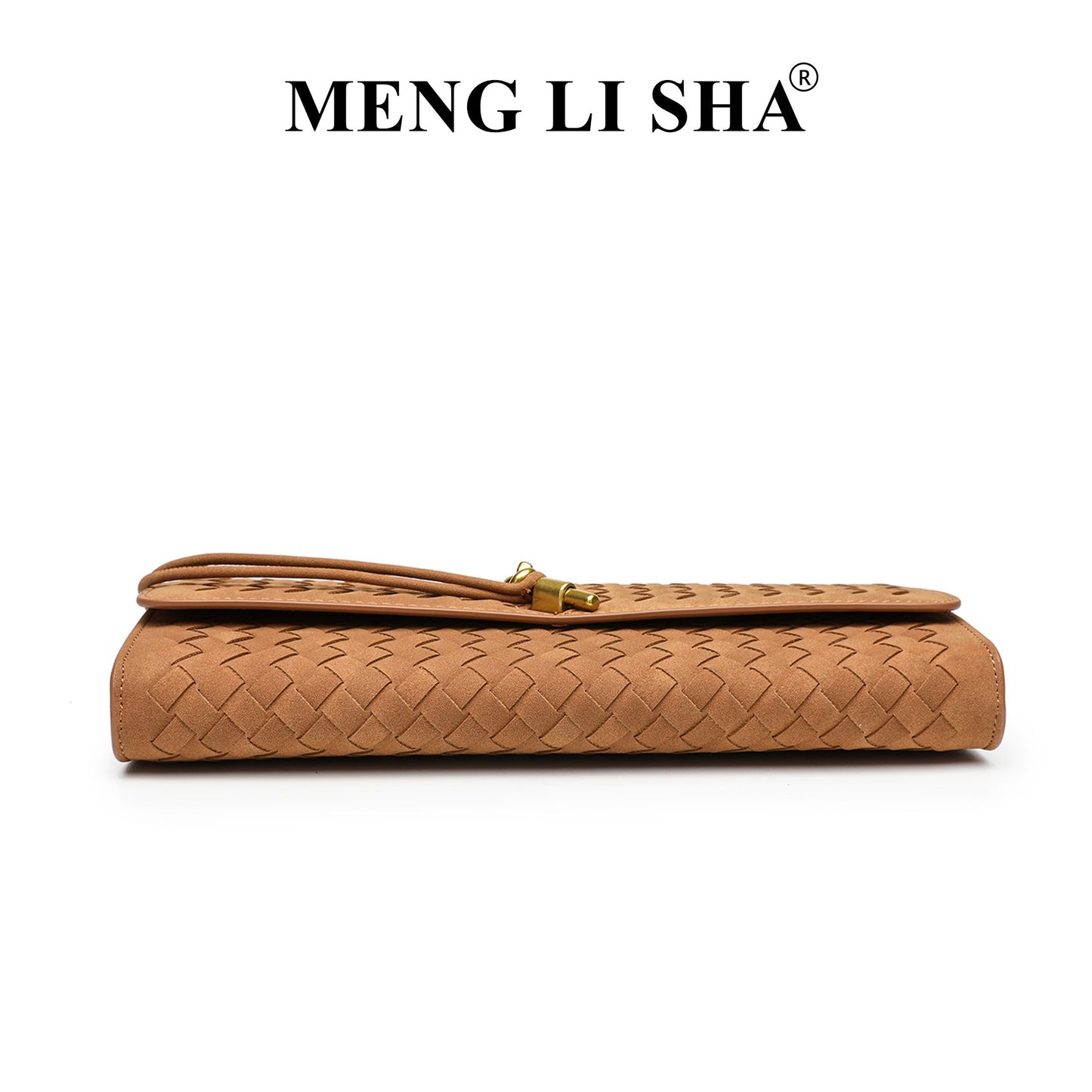 Frosted Suede Hand-woven Baguette Commute Leisure Shoulder Bags