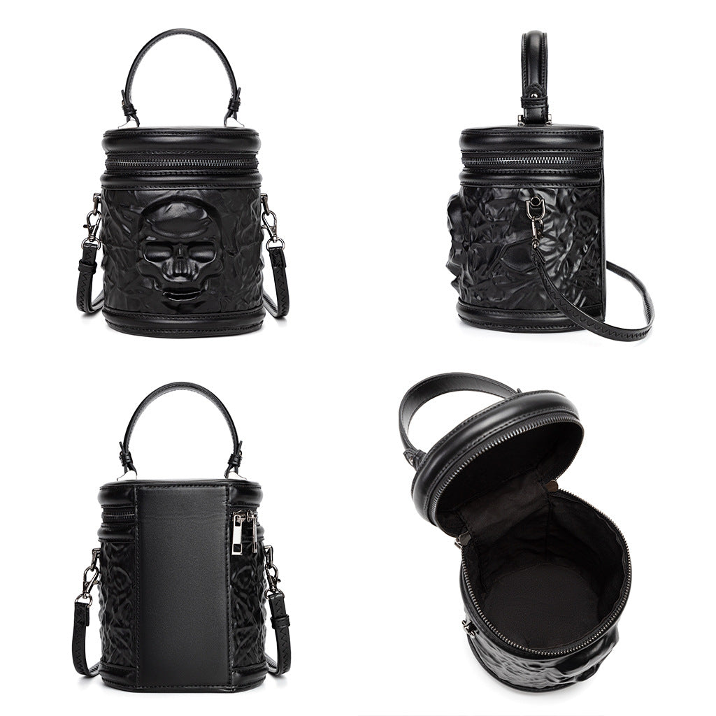 Pretty Skull Retro Punk Leather Gothic Bags