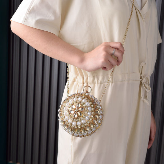 Round Pearl Dinner Advanced Spherical All Evening Bags