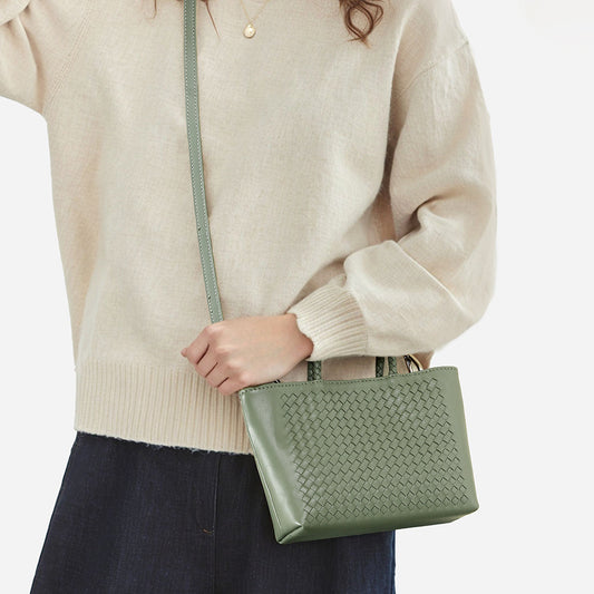Women's Summer Hand-woven Sheepskin Niche Simple Leather Bags