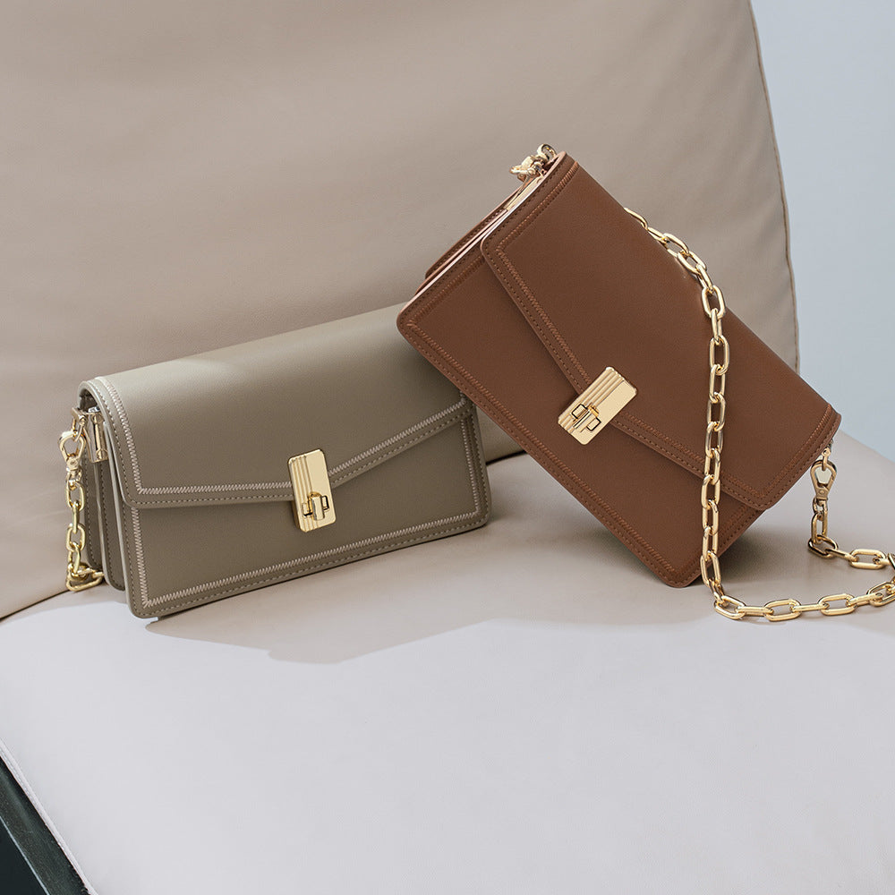 Women's Fashionable Commuter Light Luxury High-grade Leather Crossbody Bags