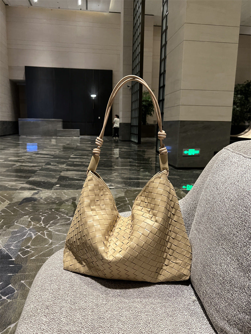 Attractive Women's Woven Large Capacity Underarm Shoulder Bags