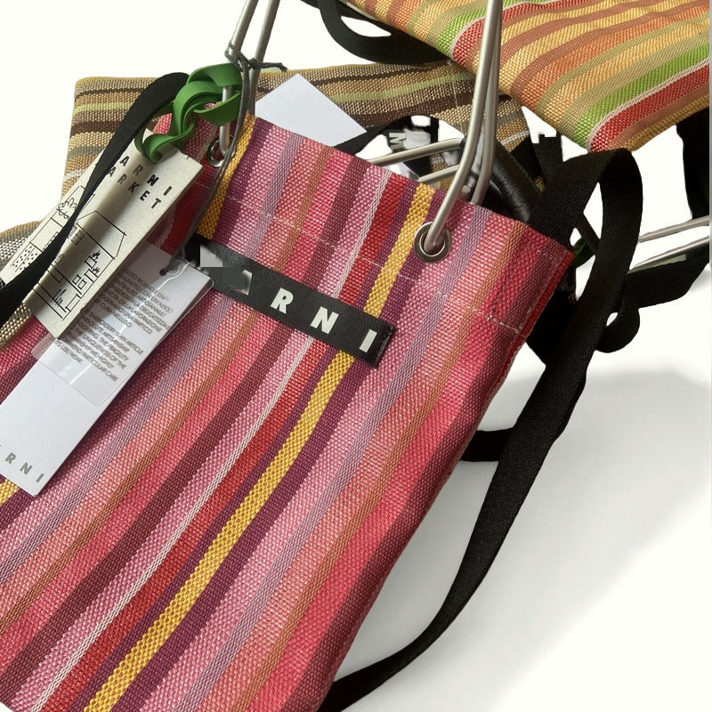 Women's & Men's & Woven Aluminum Portable Leisure Shopping Bags