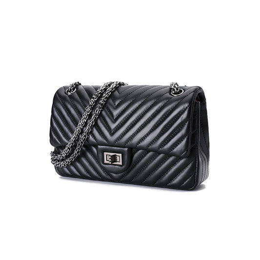 Women's Sheepskin V Grid Chain Trendy Fashion Bags