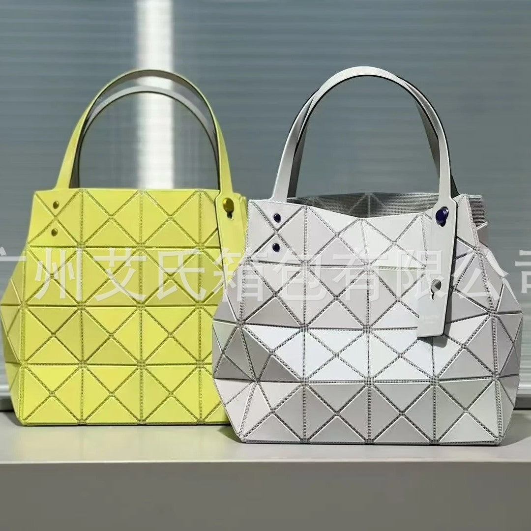 Women's House Grid Geometric Color Nail Box Bags