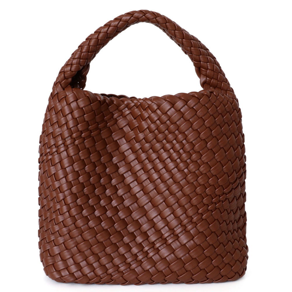 Slouchy Trendy Hand-woven Commuter Mother Portable Handbags