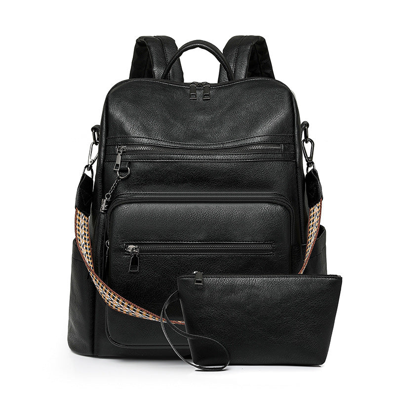 Glamorous Women's Vintage Leopard Print Fashion Backpacks