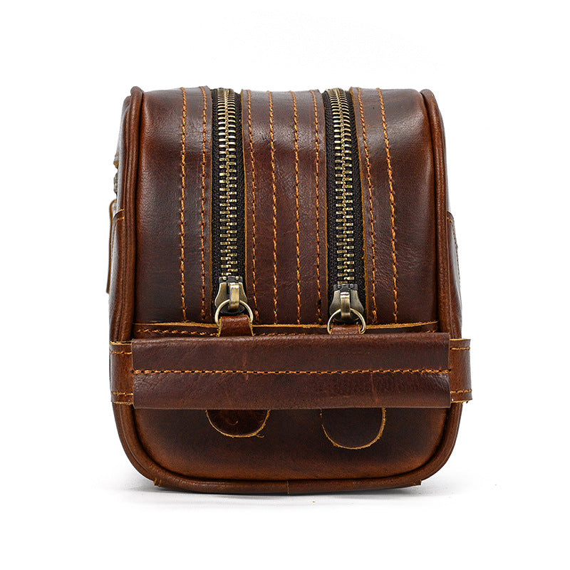 Men's Clutch Crazy Horse Vintage Neutral Wash Men's Handbags