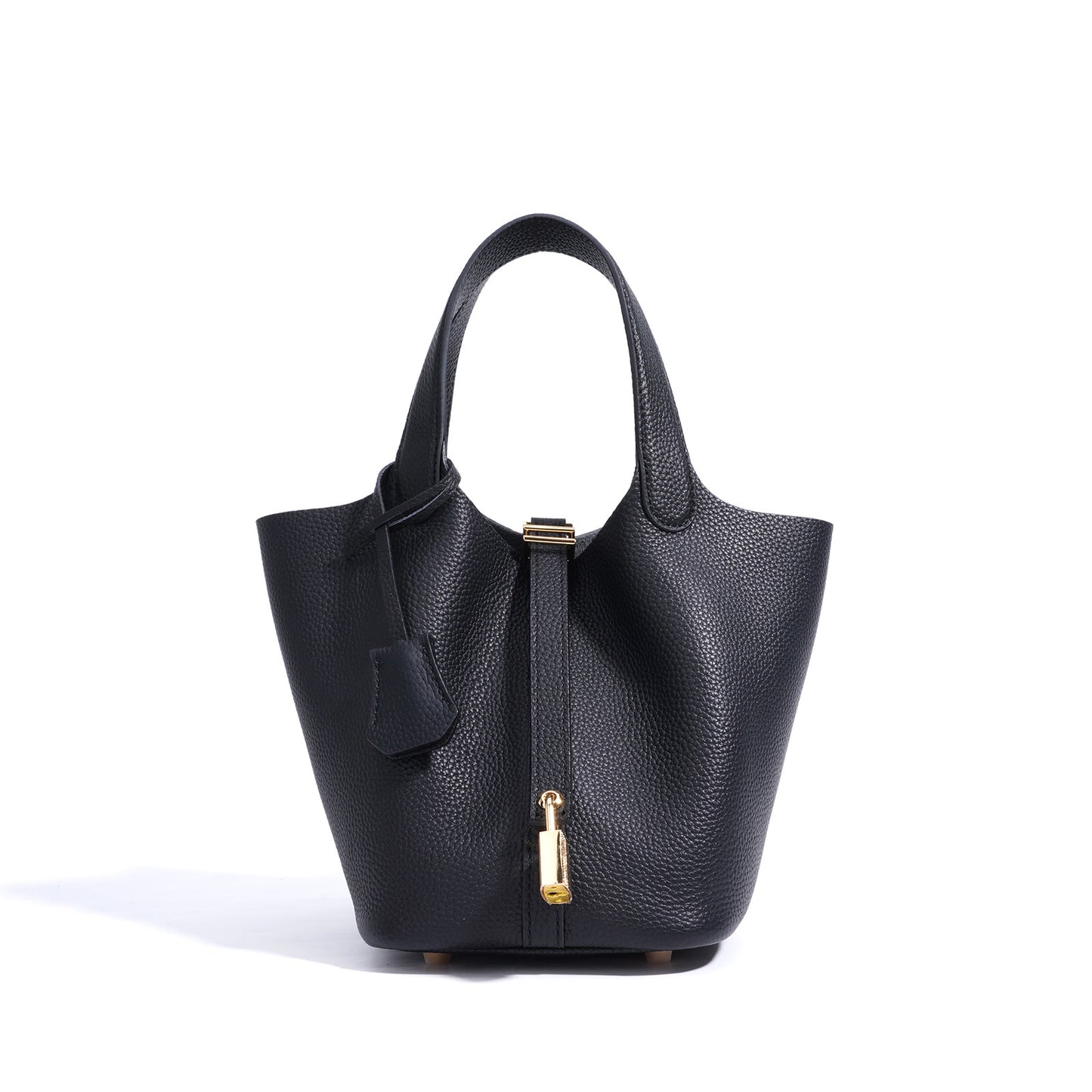 Design Vegetable Basket Layer Cowhide Leather Portable Fashion Handbags