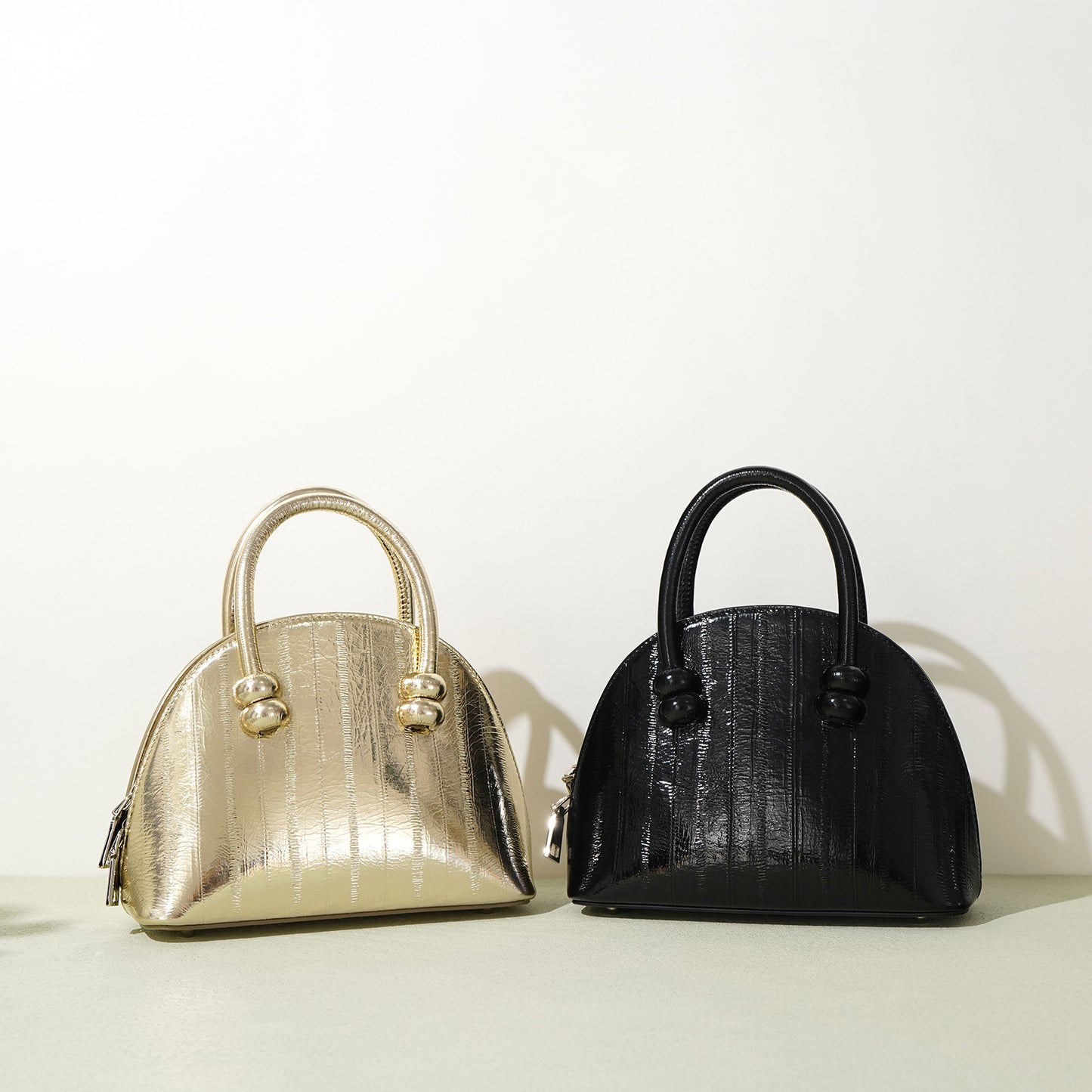 Women's First Layer Cowhide Fashion Eel Pattern Niche Shoulder Bags
