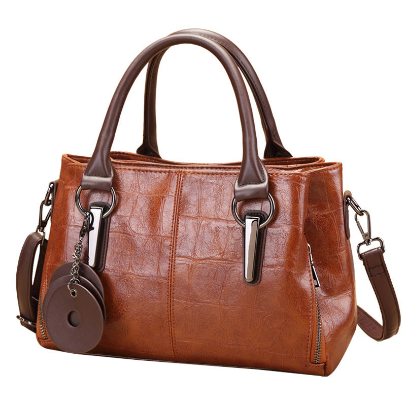 Summer Retro Contrast Color Personality Large Handbags