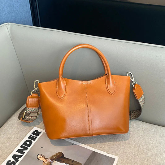 Fashion Glamorous Women's Genuine Large Capacity Handbags