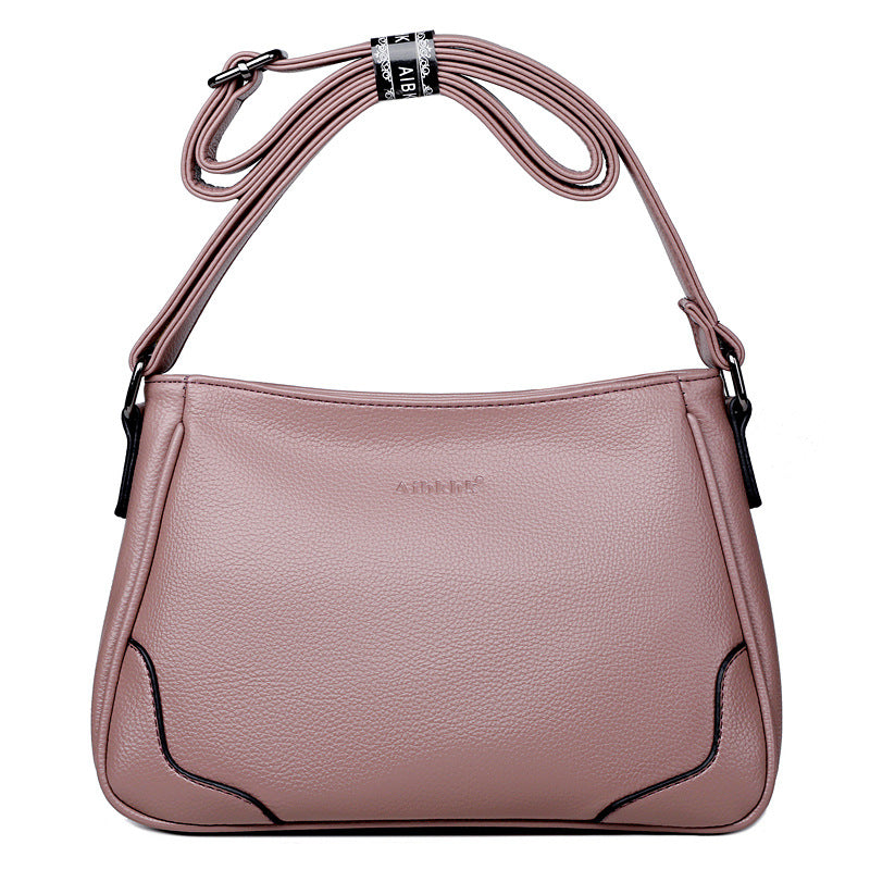 Women's Elegant Soft Leather Large Capacity For Crossbody Bags