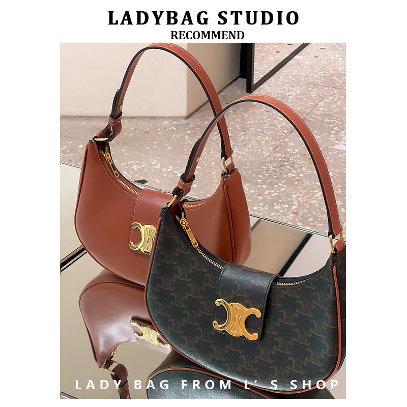 Arc Underarm High-grade Monogram Female Selenodont Handbags