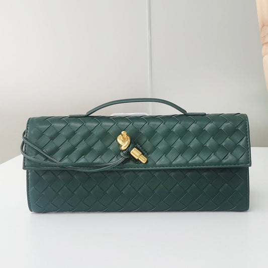 Women's Popular Niche Woven Baguette Fashion Horizontal Handbags