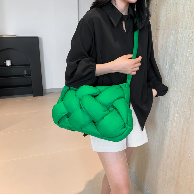 Women's Space Cotton Woven Fashion Jacket Down Bags