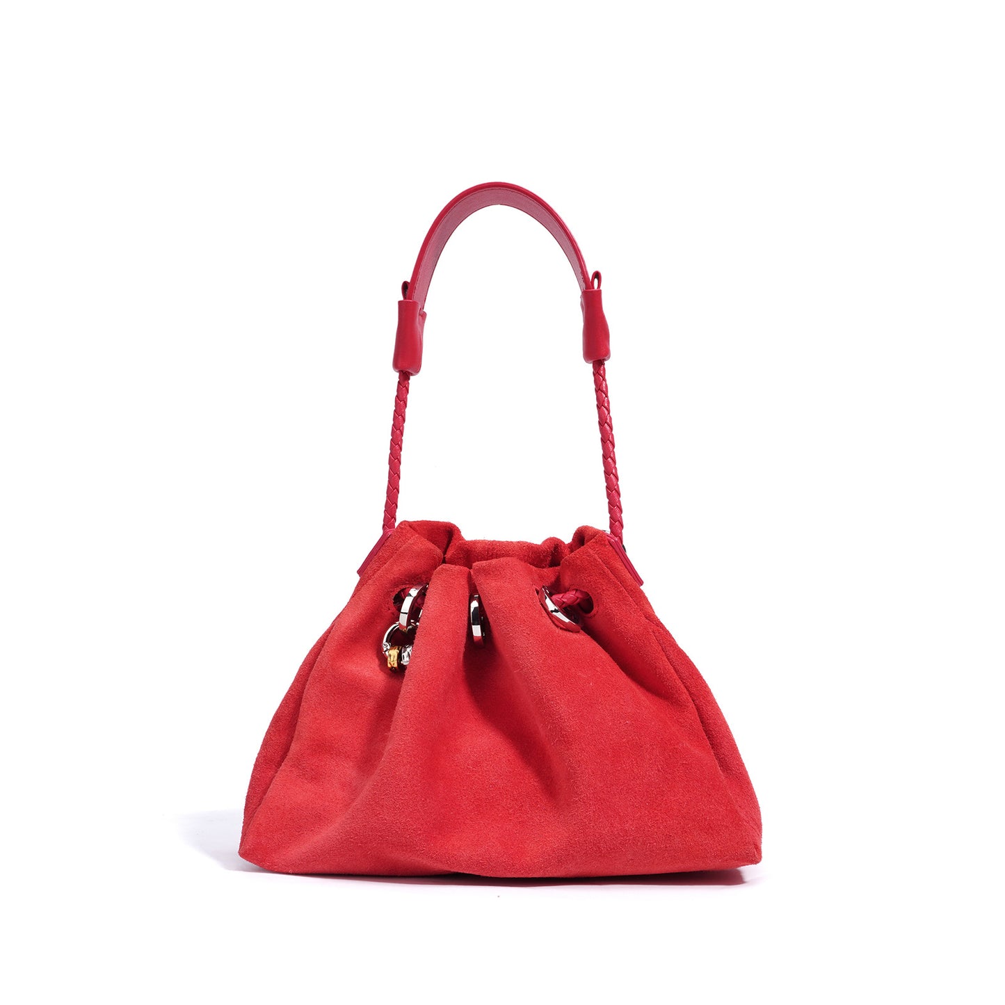 Women's High-grade Drawstring Lucky Lazy Pleated Handbags