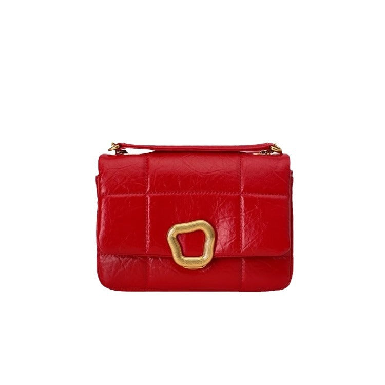 Size Chocolate Designer Autumn First Layer Shoulder Bags
