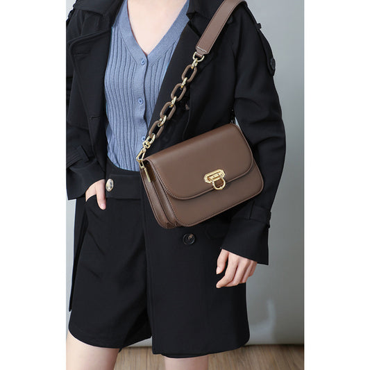 Women's Summer Genuine Leather Underarm Chain Fashion Crossbody Bags