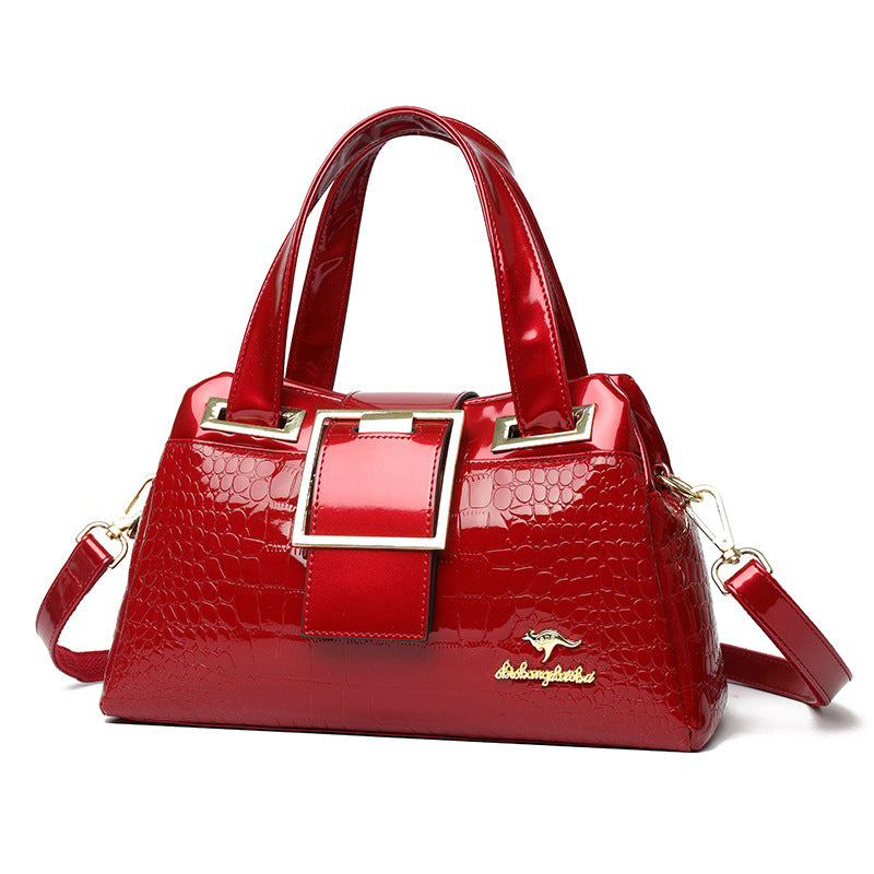 Trendy Slouchy Women's Crocodile Pattern Vintage Handbags