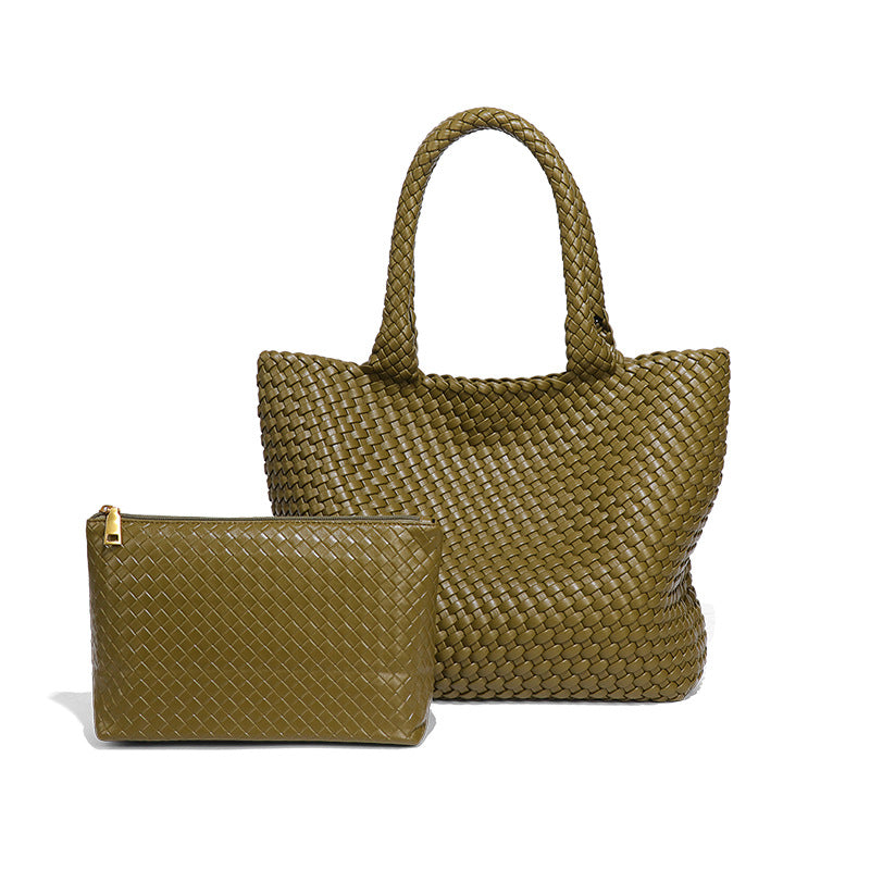 Women's Hand-woven Large Capacity Totes Summer Fashion Shoulder Bags