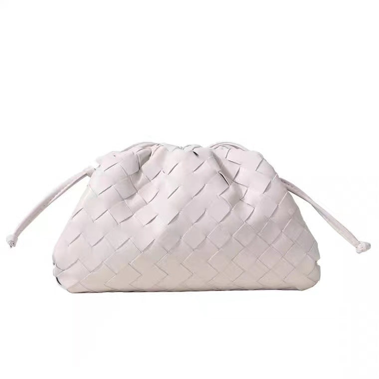 Women's Genuine Leather Cloud Cowhide Woven Xi Crossbody Bags