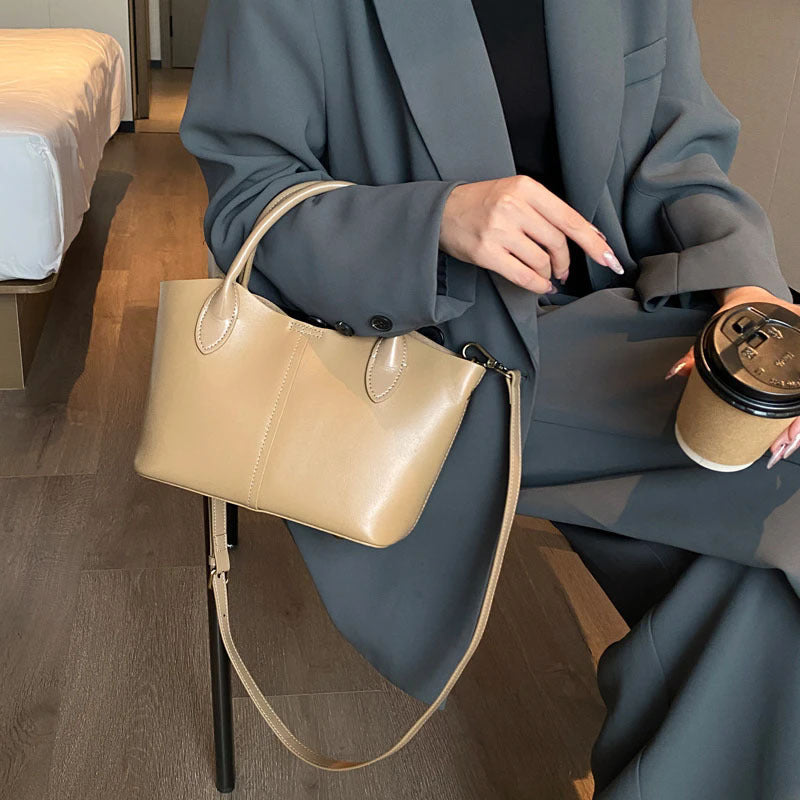 Fashion Glamorous Women's Genuine Large Capacity Handbags