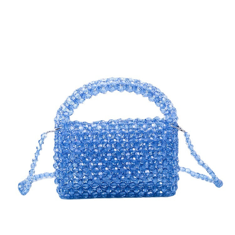 Summer Handmade Acrylic Beaded Weave Fashion Crossbody Bags