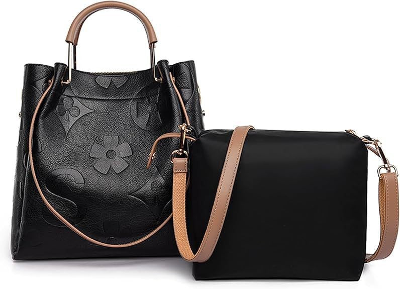 Women's High-grade Fashion Embossing Large Capacity Handbags