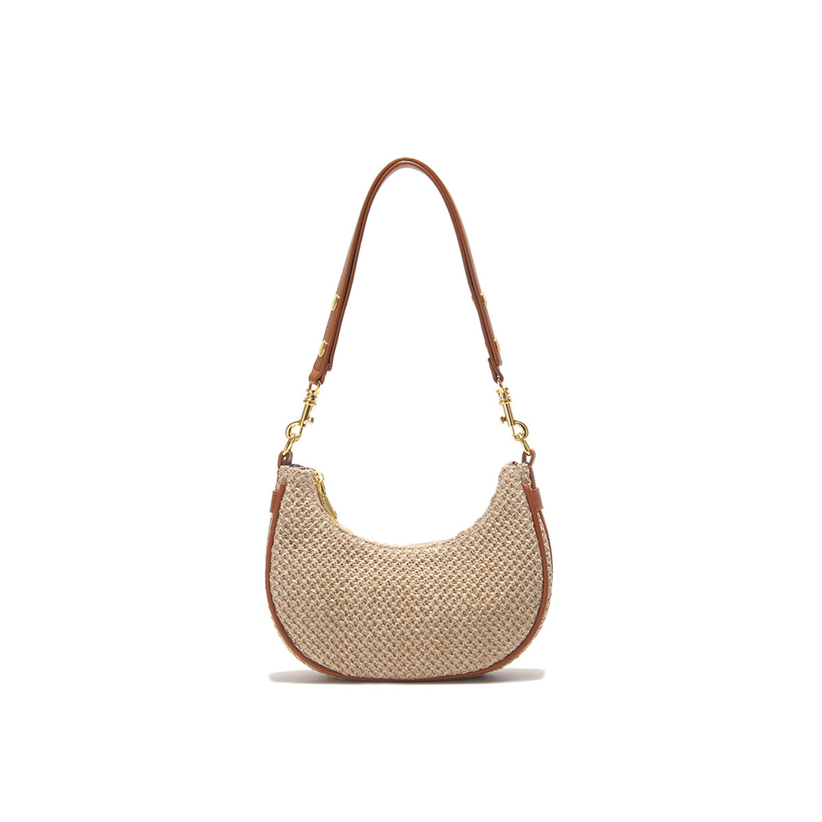 Summer Straw Woven Moon Korean Versatile Shoulder Bags