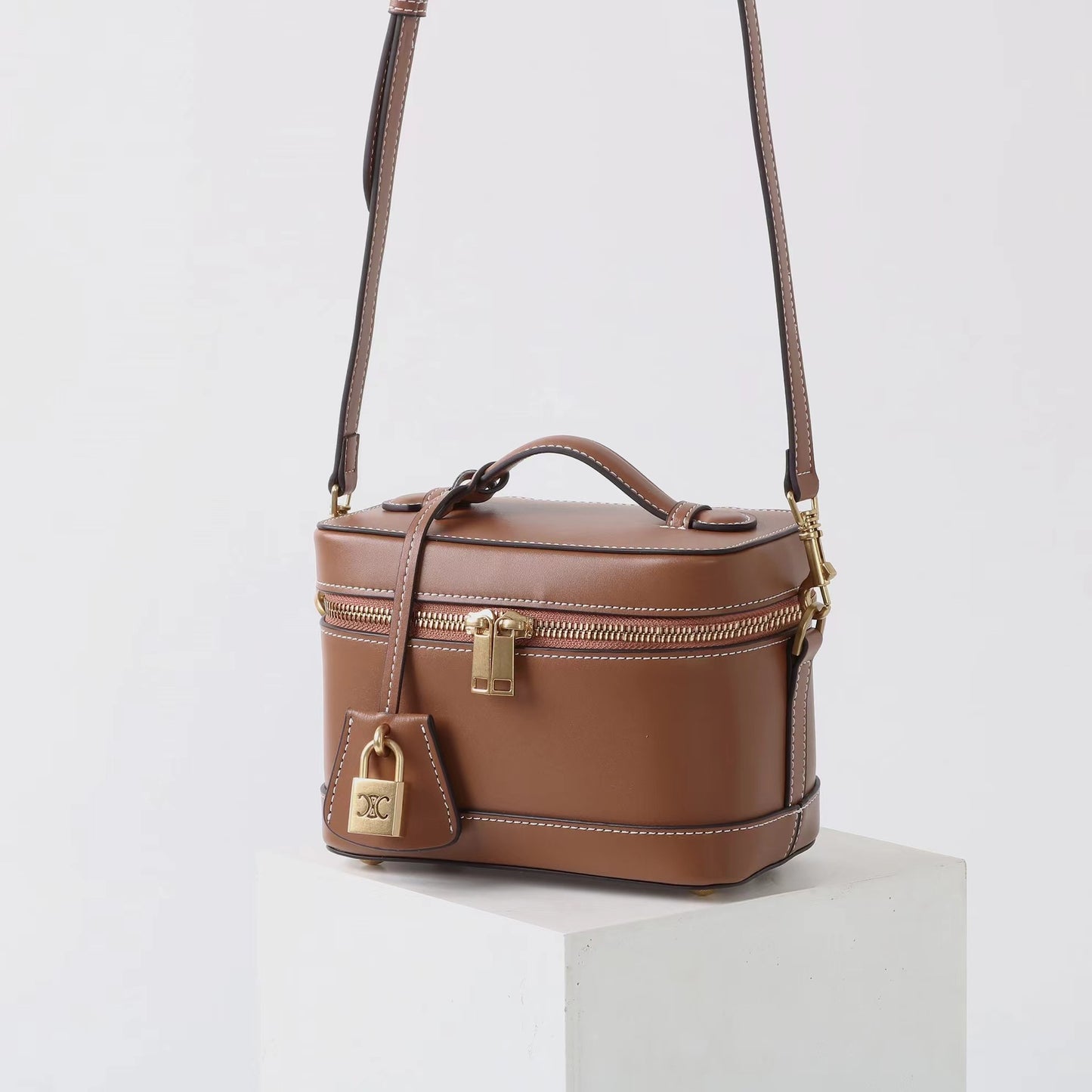 Women's Spring High-grade Portable Box Korean Minority Crossbody Bags