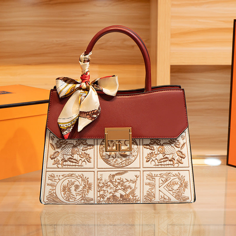 Women's Chinese Mom High-grade Style Light Luxury Wedding Handbags