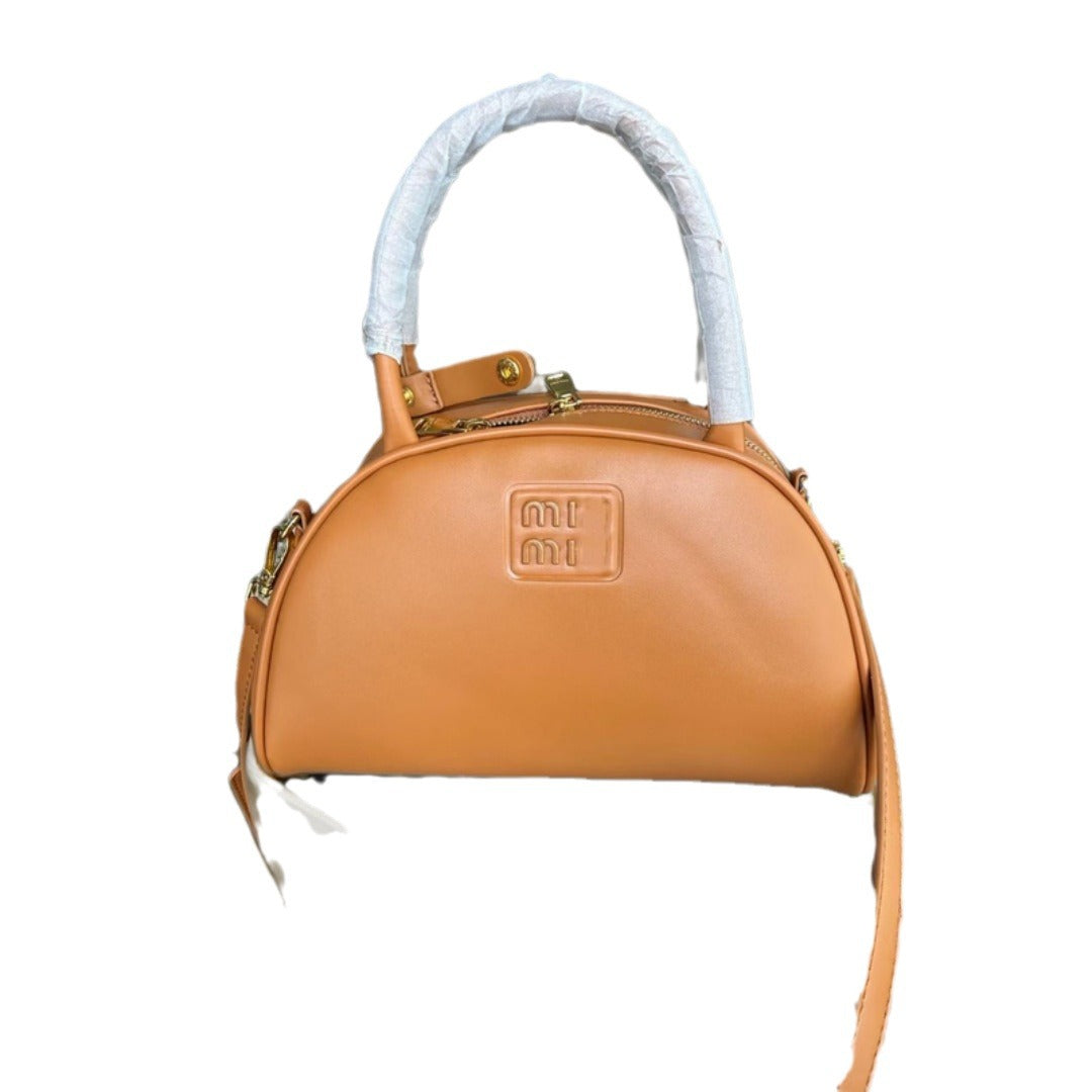 Home Niche Bowling Saddle Half Month Portable Box Crossbody Bags